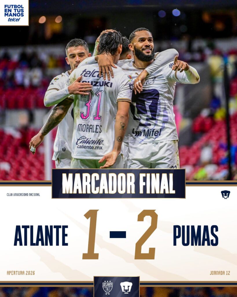 Pumas vs Atlante